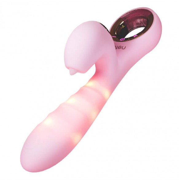 HK LETEN - Photon Sucking Vibrator Wand (Chargeable - Pink)
